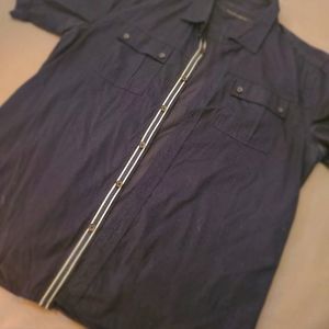 Sean John Navy Blue Button Up